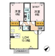 ヴィラージュ石山の間取り画像