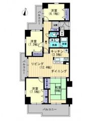 サーパス城見通りの間取り画像