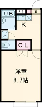 プレジール 友田の間取り画像
