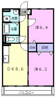 フラット立石E棟の間取り画像
