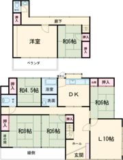 芳賀町西高橋戸建の間取り画像