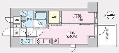 タスキプライムテラス後楽園の間取り画像