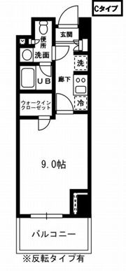 レジディア杉並方南町の間取り画像
