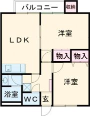 北條マンションの間取り画像