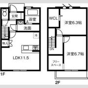 MAISONETTE LAND 渕高駅 Cの間取り画像