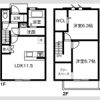 MAISONETTE LAND 渕高駅 Cの間取り画像