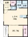 クレア法善寺の間取り画像