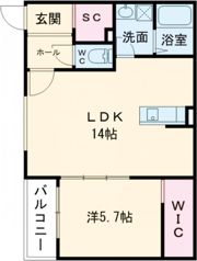クレア法善寺の間取り画像