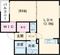 クレア法善寺の間取り画像