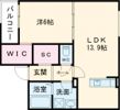 クレア法善寺の間取り画像