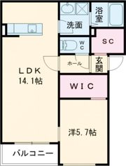 クレア法善寺の間取り画像