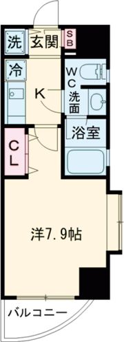 カレント新栄の間取り画像