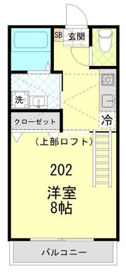 キューブハウスB棟の間取り画像
