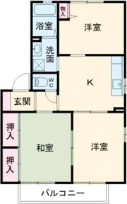 ディアコートEの間取り画像