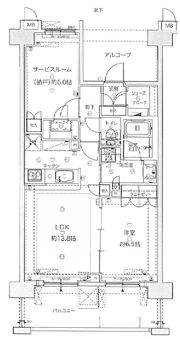 プレシスあすと長町の間取り画像