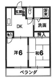 オリーブハイツの間取り画像