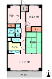 ラトゥール戸田の間取り画像