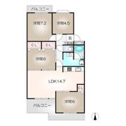 エルグランデ萩山の間取り画像