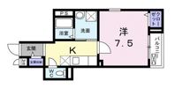 フラット黒門の間取り画像