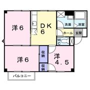 プラドール今里Bの間取り画像