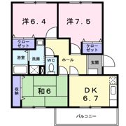 ミュゼ上町の間取り画像