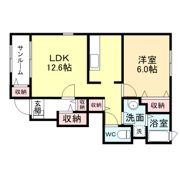 ベルローズ A棟の間取り画像