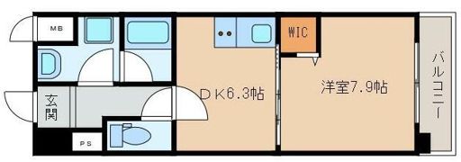 OA FLAT西延末の間取り画像