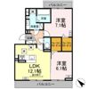 D-avance上六名の間取り画像