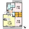 D-avance上六名の間取り画像