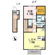 セジュール プランドール A棟の間取り画像