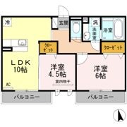 ディールーム後藤寺 A棟の間取り画像
