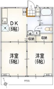 コーラルフラットBの間取り画像