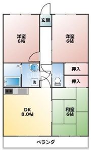 アルテミス立野の間取り画像