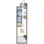 ザ・パークハビオ堂島の間取り画像