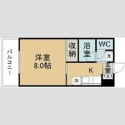 禄山ハイツの間取り画像