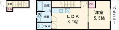 ラ・トゥール近江八幡の間取り画像