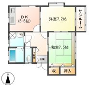コーポ・サンフラワーの間取り画像