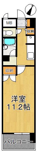 ヴィラ東中通の間取り画像