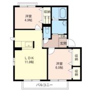 ボナール小山Ⅱの間取り画像