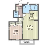 ブランシェ小山Bの間取り画像