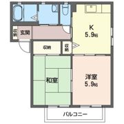 タウンコートBの間取り画像