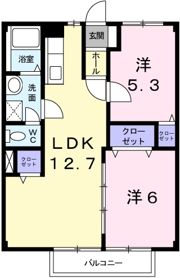 グリーンヒルズ大日の間取り画像