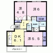 ニューキャッスル宮本の間取り画像