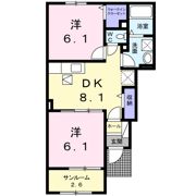 ヴィラ宮の前の間取り画像