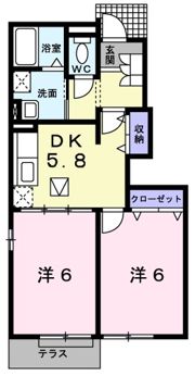 ブリッサ ジツモンBの間取り画像