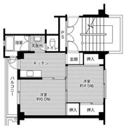 ビレッジハウス万富1号棟の間取り画像