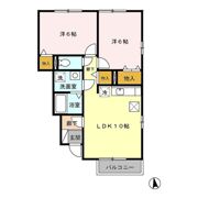 セジュール善 Cの間取り画像