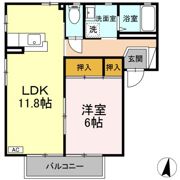 フラッツ矢剣の間取り画像