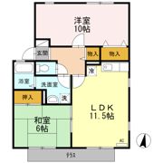 ハイカムール弐番館の間取り画像