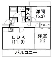 アルテール飯田の間取り画像
